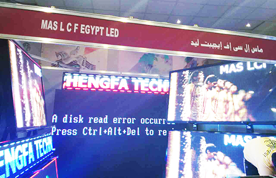 mile米乐集团埃及LED显示屏展会