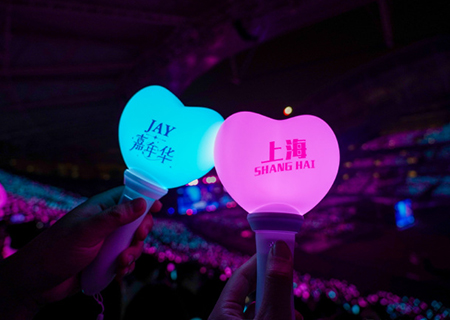 mile米乐集团LED屏和荧光棒闪耀周杰伦上海演唱会（第三场）